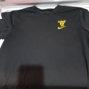 Nike Black Tee with Yellow Logo